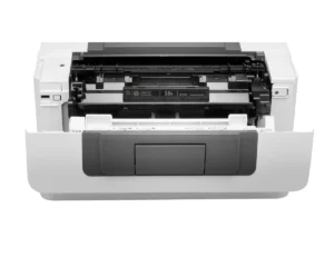 HP LaserJet Managed E40040dn mit geöffneter Frontklappe