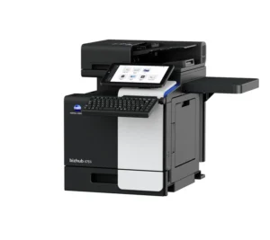 bizhub 4751i, Modell der Serie 4051i, 4751i, mit Arbeitstisch